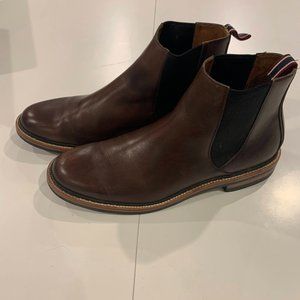 J. Crew Oar Stripe Chelsea Boot - Italian Leather - Brown